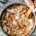 Maroc in chicken couscous in a backpacking pot